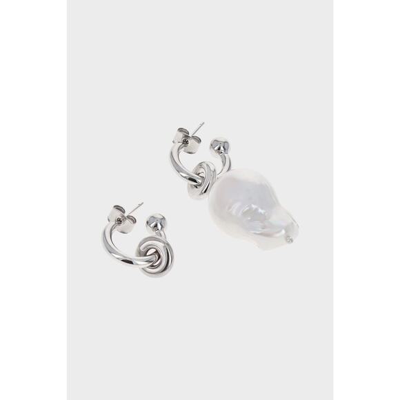 Justine Clenquet Laurie Earrings Palladium - One Size - Picture 3 of 5